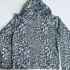 Brand New European Designer Petitbo  Arti Hoodie - Creme Leopard - 16Y - Medium